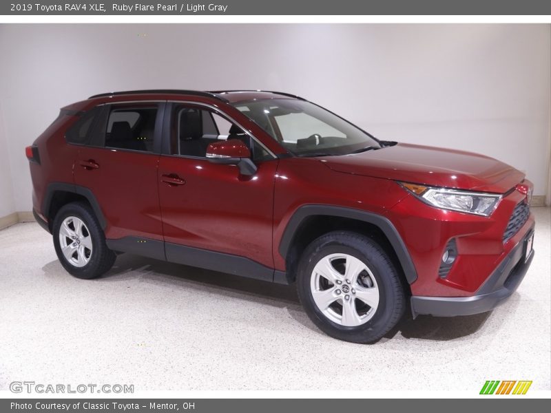 Ruby Flare Pearl / Light Gray 2019 Toyota RAV4 XLE