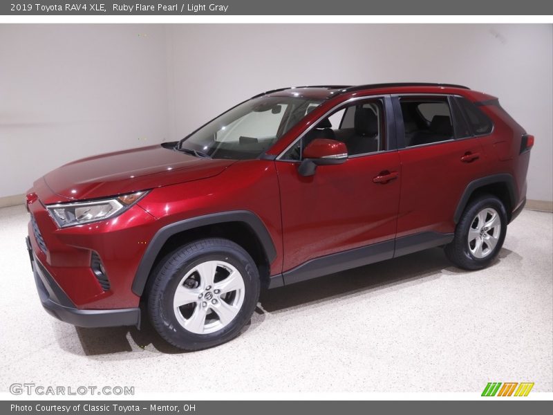Ruby Flare Pearl / Light Gray 2019 Toyota RAV4 XLE