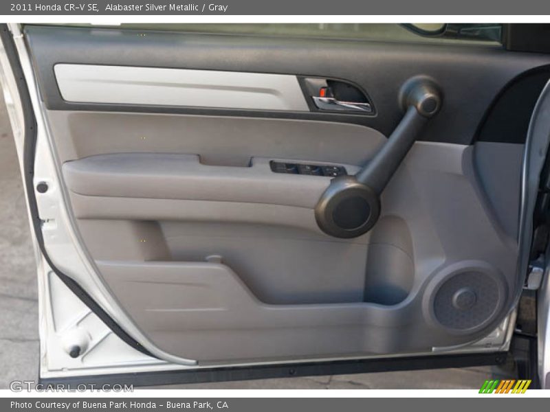 Alabaster Silver Metallic / Gray 2011 Honda CR-V SE