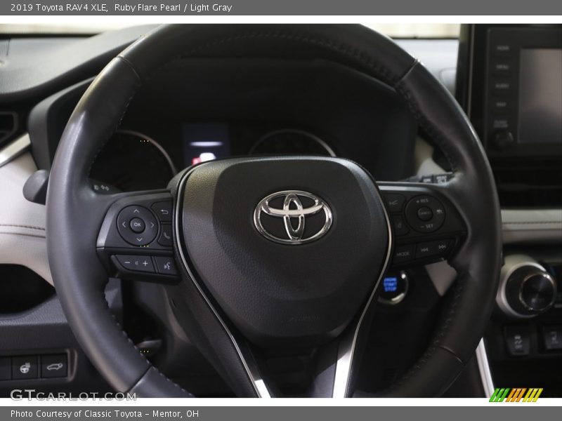 Ruby Flare Pearl / Light Gray 2019 Toyota RAV4 XLE