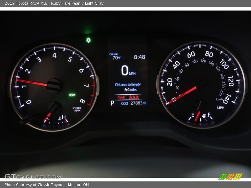 Ruby Flare Pearl / Light Gray 2019 Toyota RAV4 XLE