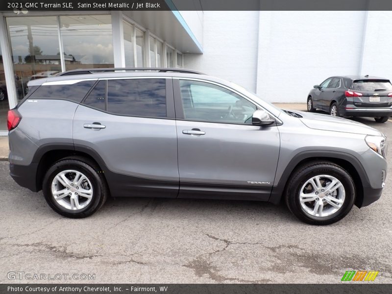 Satin Steel Metallic / Jet Black 2021 GMC Terrain SLE