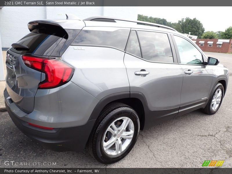 Satin Steel Metallic / Jet Black 2021 GMC Terrain SLE