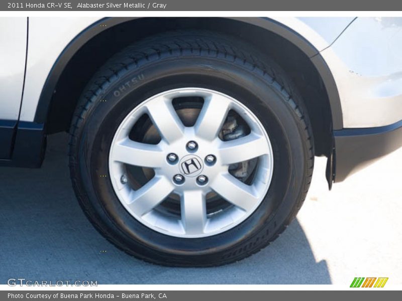 Alabaster Silver Metallic / Gray 2011 Honda CR-V SE