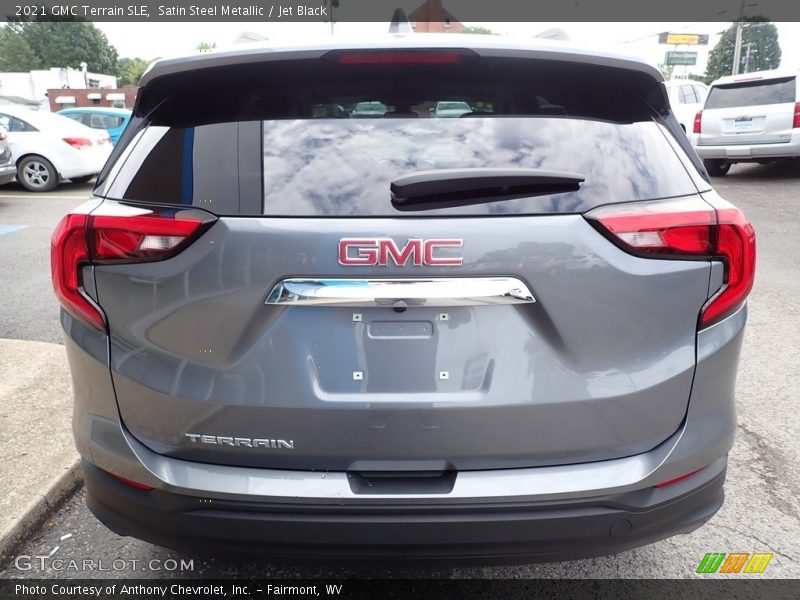 Satin Steel Metallic / Jet Black 2021 GMC Terrain SLE