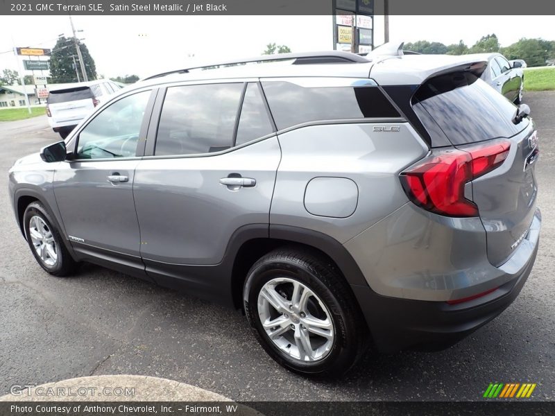 Satin Steel Metallic / Jet Black 2021 GMC Terrain SLE
