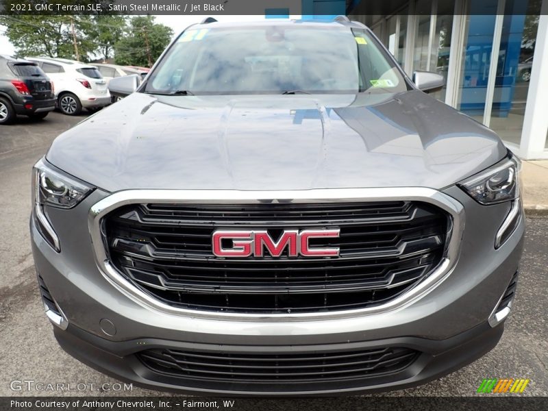 Satin Steel Metallic / Jet Black 2021 GMC Terrain SLE