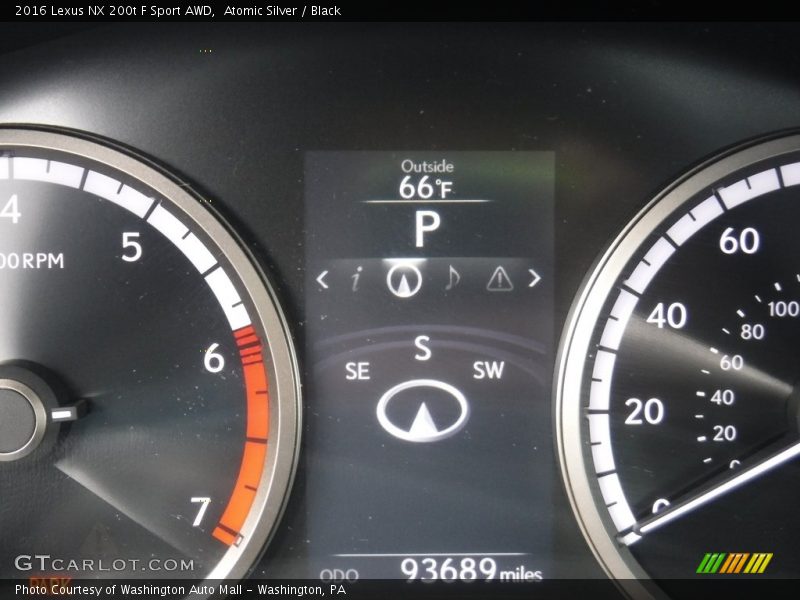 Atomic Silver / Black 2016 Lexus NX 200t F Sport AWD