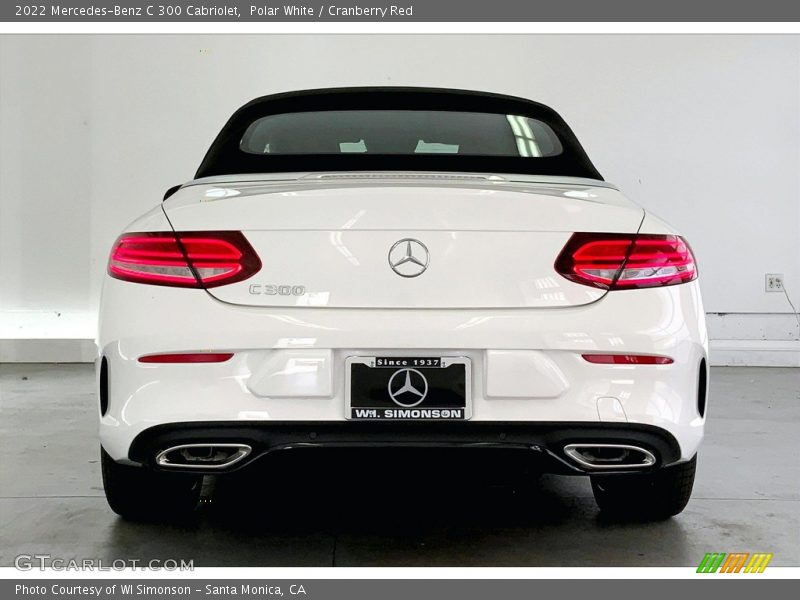 Polar White / Cranberry Red 2022 Mercedes-Benz C 300 Cabriolet