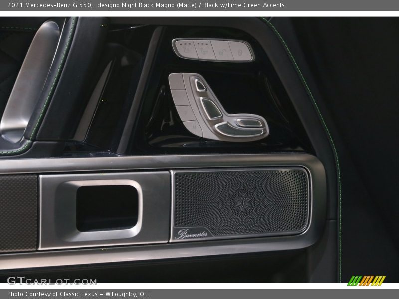 designo Night Black Magno (Matte) / Black w/Lime Green Accents 2021 Mercedes-Benz G 550