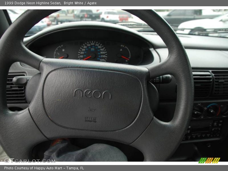 Bright White / Agate 1999 Dodge Neon Highline Sedan