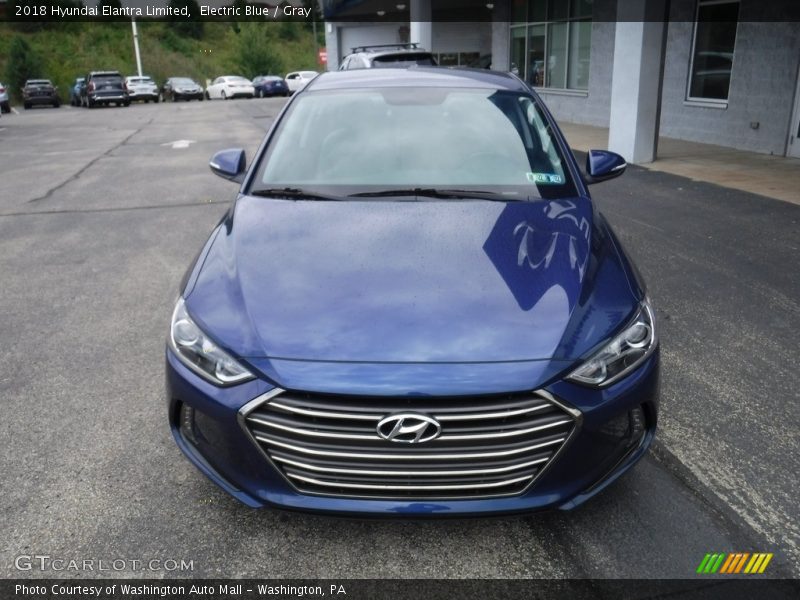 Electric Blue / Gray 2018 Hyundai Elantra Limited