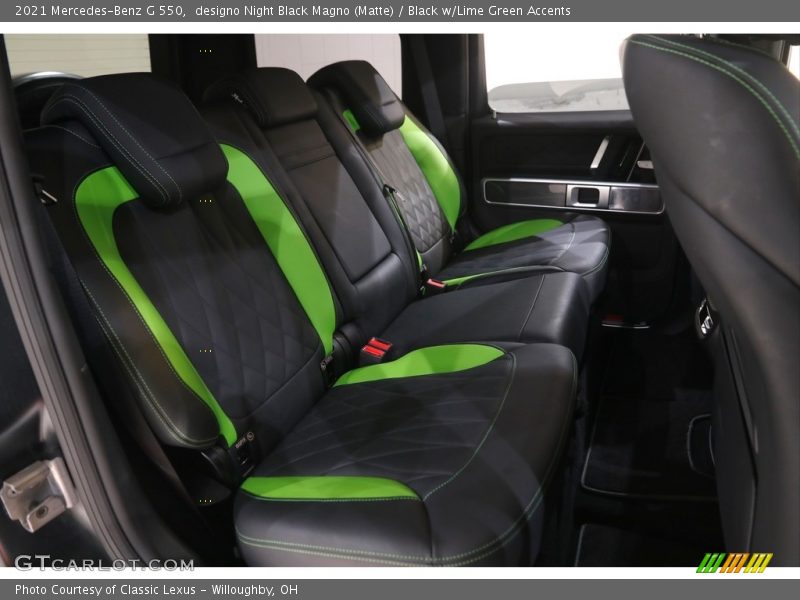 Rear Seat of 2021 G 550