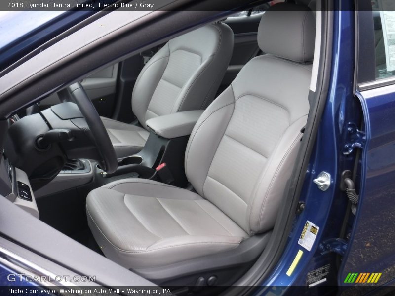 Electric Blue / Gray 2018 Hyundai Elantra Limited