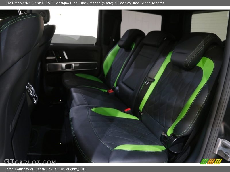 Rear Seat of 2021 G 550