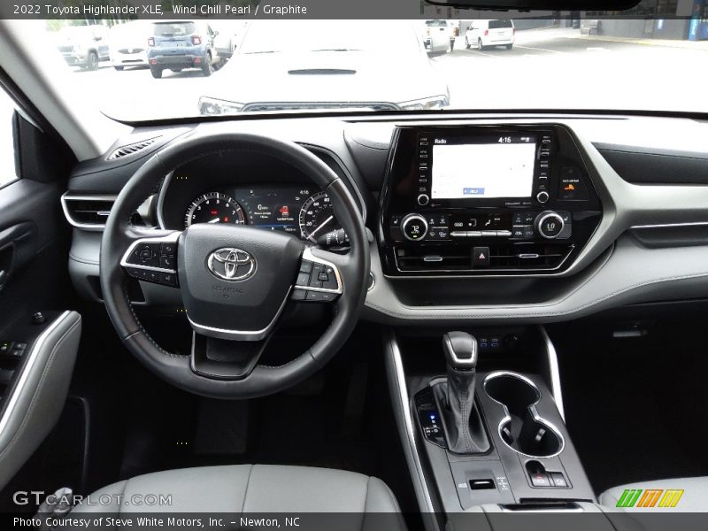 Dashboard of 2022 Highlander XLE