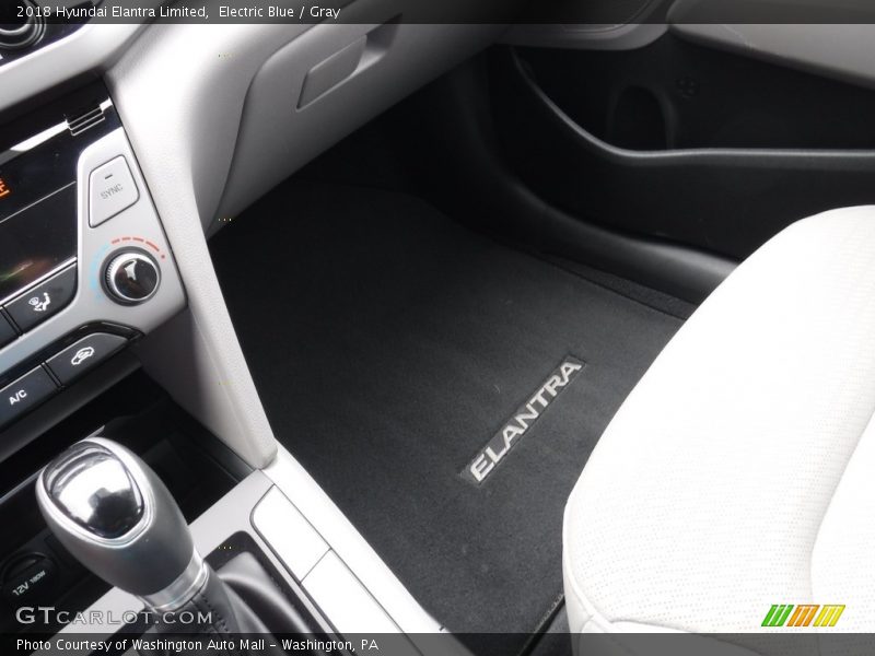 Electric Blue / Gray 2018 Hyundai Elantra Limited