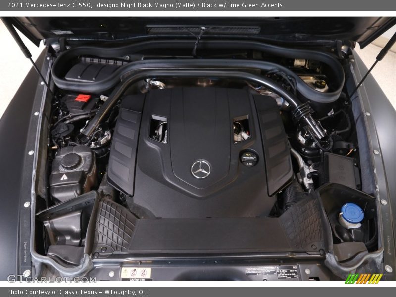  2021 G 550 Engine - 4.0 Liter DI biturbo DOHC 32-Valve VVT V8