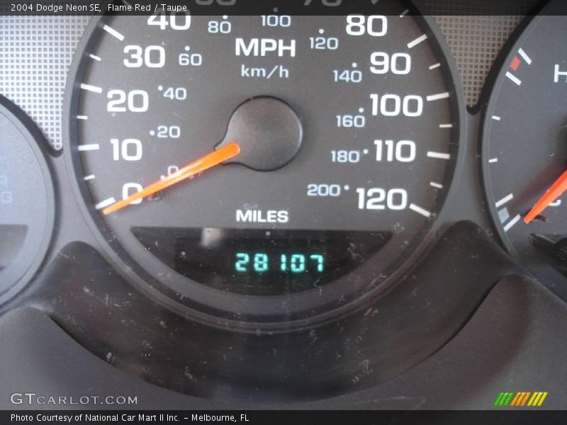 Flame Red / Taupe 2004 Dodge Neon SE