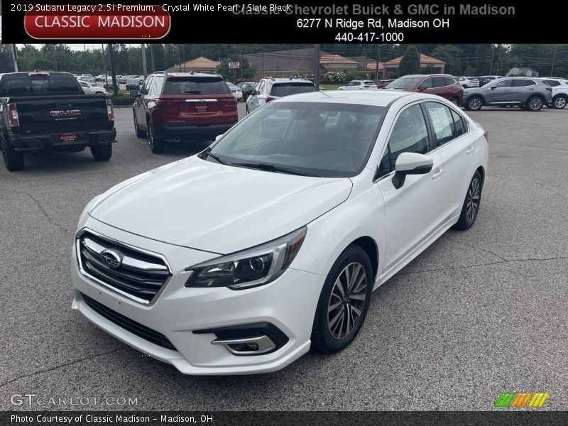 Crystal White Pearl / Slate Black 2019 Subaru Legacy 2.5i Premium