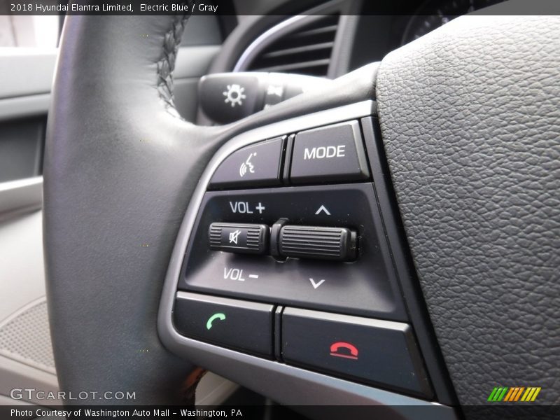 Electric Blue / Gray 2018 Hyundai Elantra Limited