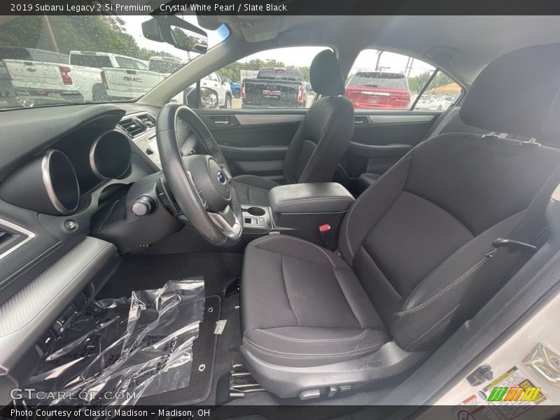 Crystal White Pearl / Slate Black 2019 Subaru Legacy 2.5i Premium