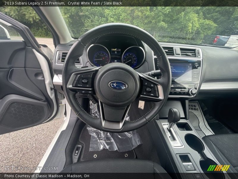 Crystal White Pearl / Slate Black 2019 Subaru Legacy 2.5i Premium