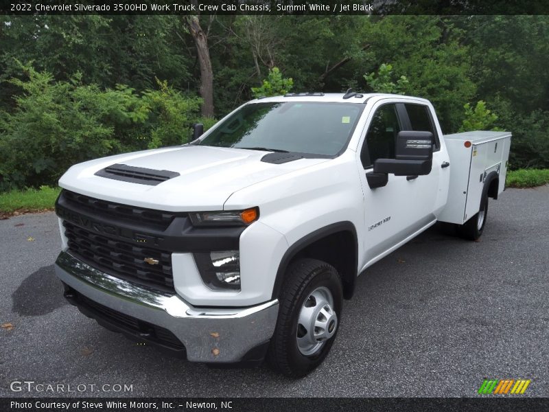 Summit White / Jet Black 2022 Chevrolet Silverado 3500HD Work Truck Crew Cab Chassis