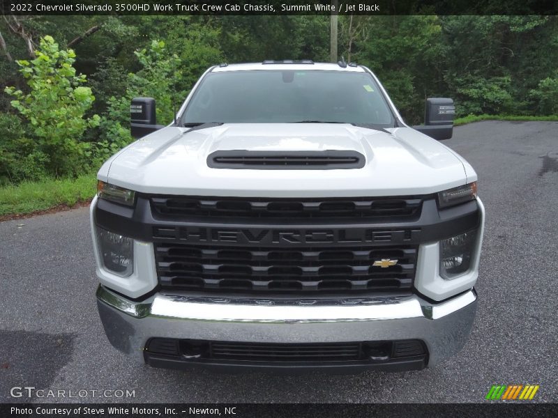Summit White / Jet Black 2022 Chevrolet Silverado 3500HD Work Truck Crew Cab Chassis