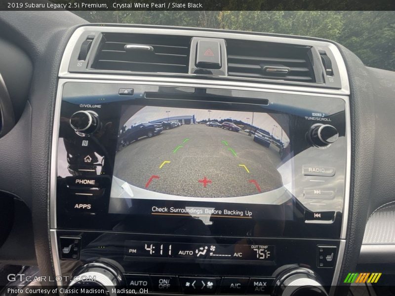 Crystal White Pearl / Slate Black 2019 Subaru Legacy 2.5i Premium