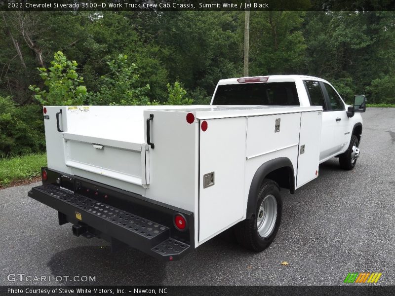 Summit White / Jet Black 2022 Chevrolet Silverado 3500HD Work Truck Crew Cab Chassis