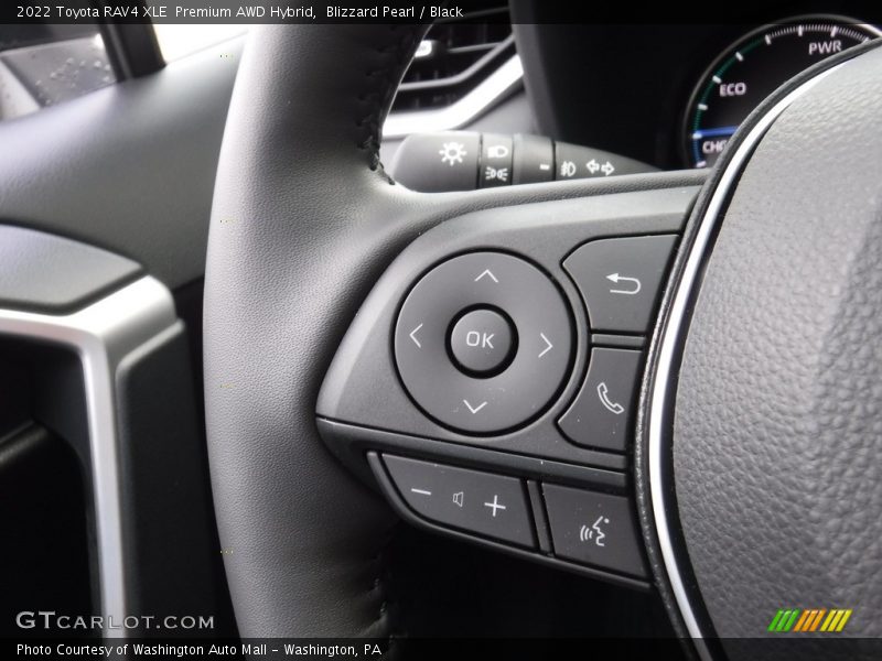 Blizzard Pearl / Black 2022 Toyota RAV4 XLE  Premium AWD Hybrid