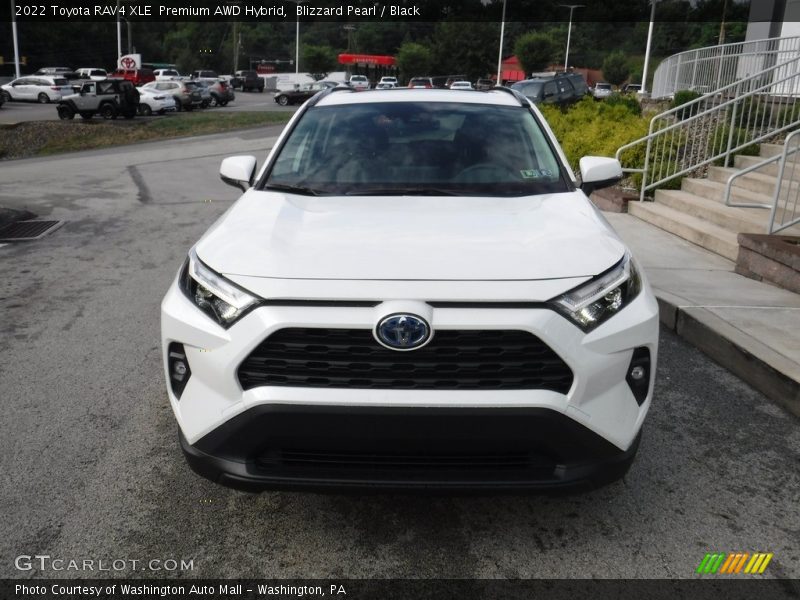 Blizzard Pearl / Black 2022 Toyota RAV4 XLE  Premium AWD Hybrid