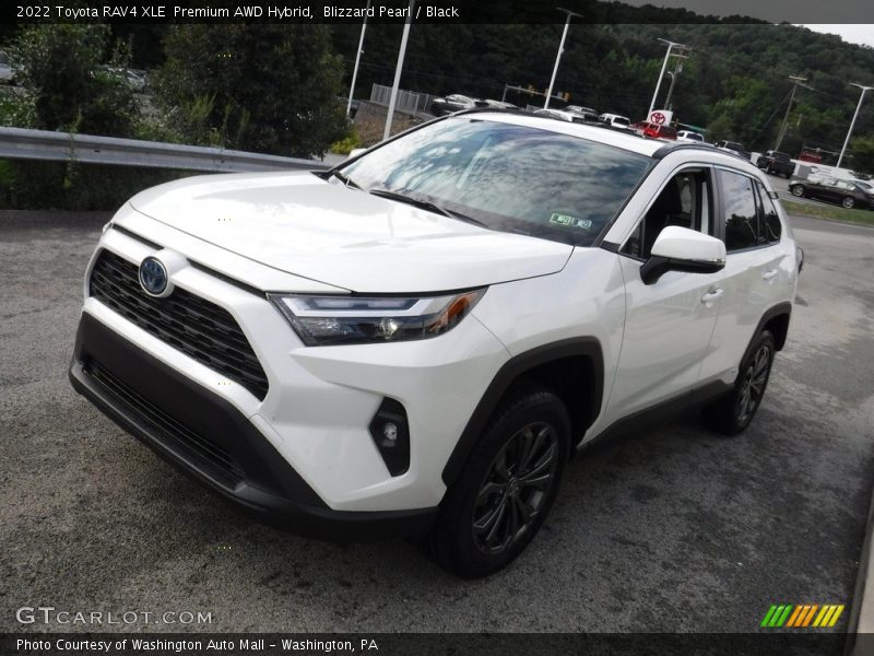 Blizzard Pearl / Black 2022 Toyota RAV4 XLE  Premium AWD Hybrid