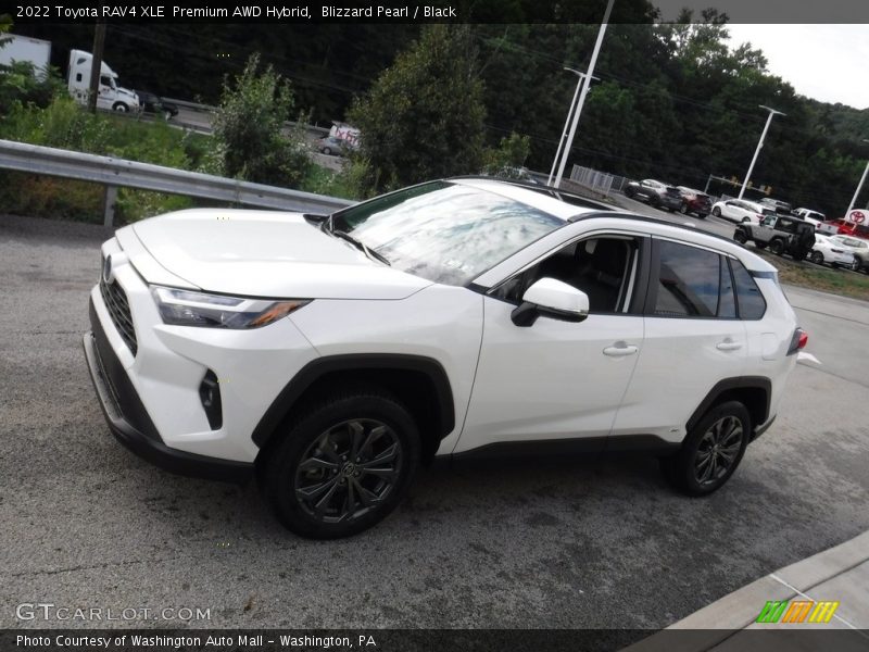 Blizzard Pearl / Black 2022 Toyota RAV4 XLE  Premium AWD Hybrid