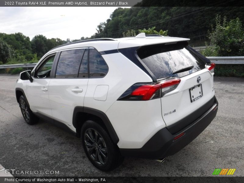 Blizzard Pearl / Black 2022 Toyota RAV4 XLE  Premium AWD Hybrid