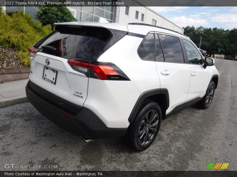 Blizzard Pearl / Black 2022 Toyota RAV4 XLE  Premium AWD Hybrid