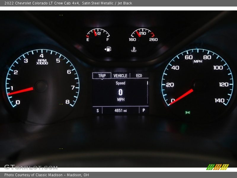 Satin Steel Metallic / Jet Black 2022 Chevrolet Colorado LT Crew Cab 4x4