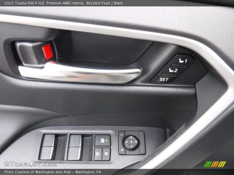 Blizzard Pearl / Black 2022 Toyota RAV4 XLE  Premium AWD Hybrid