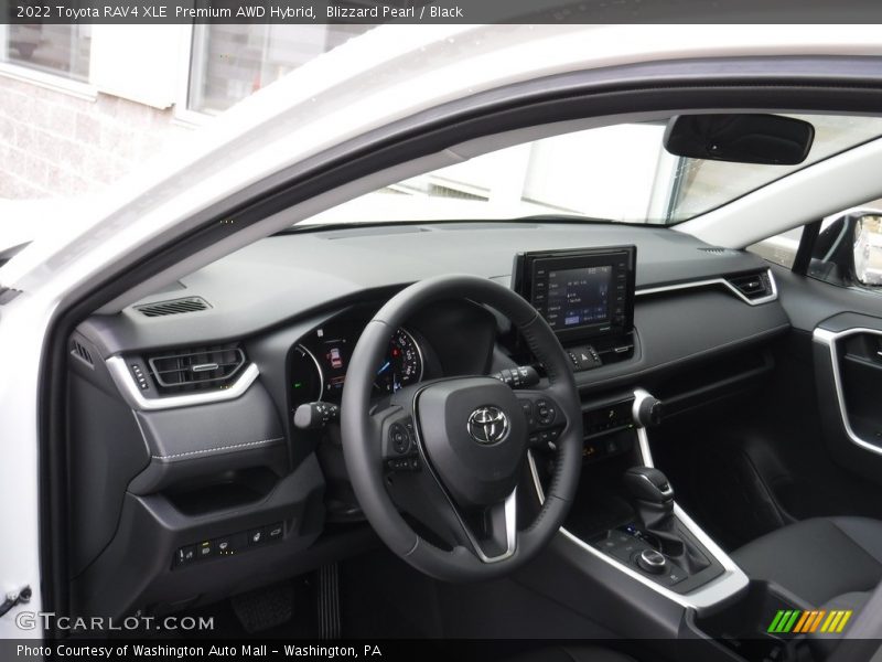Blizzard Pearl / Black 2022 Toyota RAV4 XLE  Premium AWD Hybrid