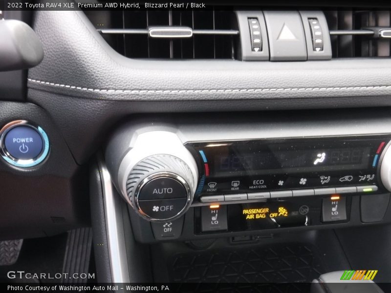 Blizzard Pearl / Black 2022 Toyota RAV4 XLE  Premium AWD Hybrid