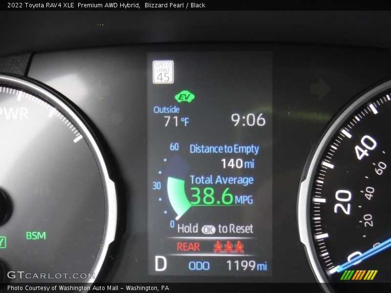 Blizzard Pearl / Black 2022 Toyota RAV4 XLE  Premium AWD Hybrid
