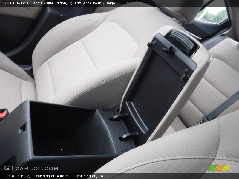 Quartz White Pearl / Beige 2019 Hyundai Elantra Value Edition