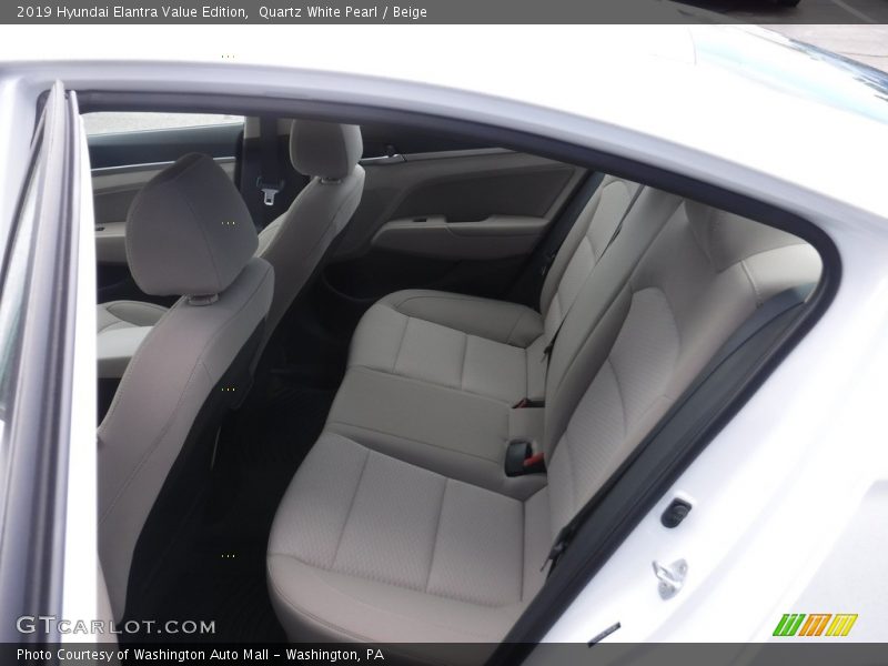 Quartz White Pearl / Beige 2019 Hyundai Elantra Value Edition