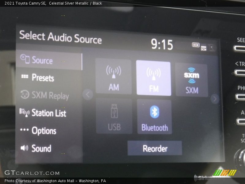 Celestial Silver Metallic / Black 2021 Toyota Camry SE