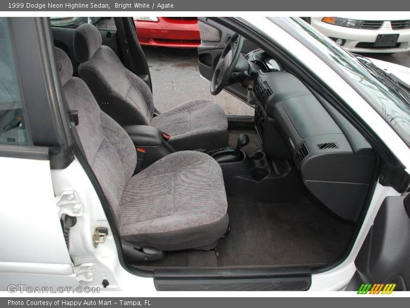 Bright White / Agate 1999 Dodge Neon Highline Sedan