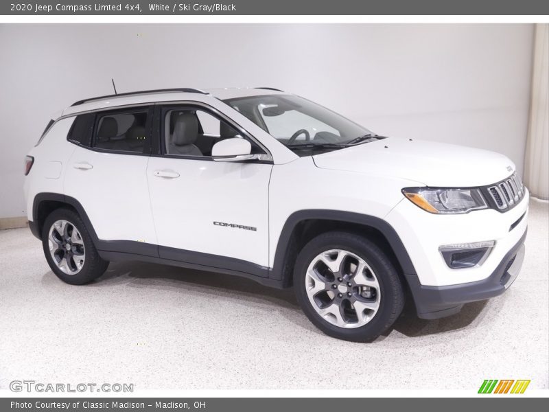 White / Ski Gray/Black 2020 Jeep Compass Limted 4x4