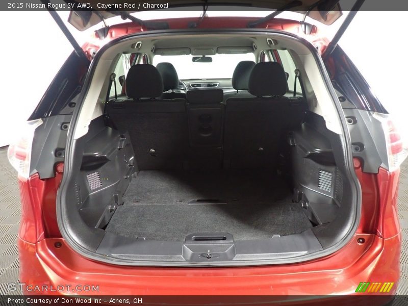 Cayenne Red / Charcoal 2015 Nissan Rogue SV AWD