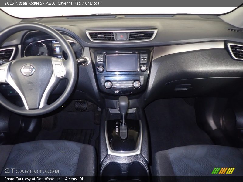 Cayenne Red / Charcoal 2015 Nissan Rogue SV AWD