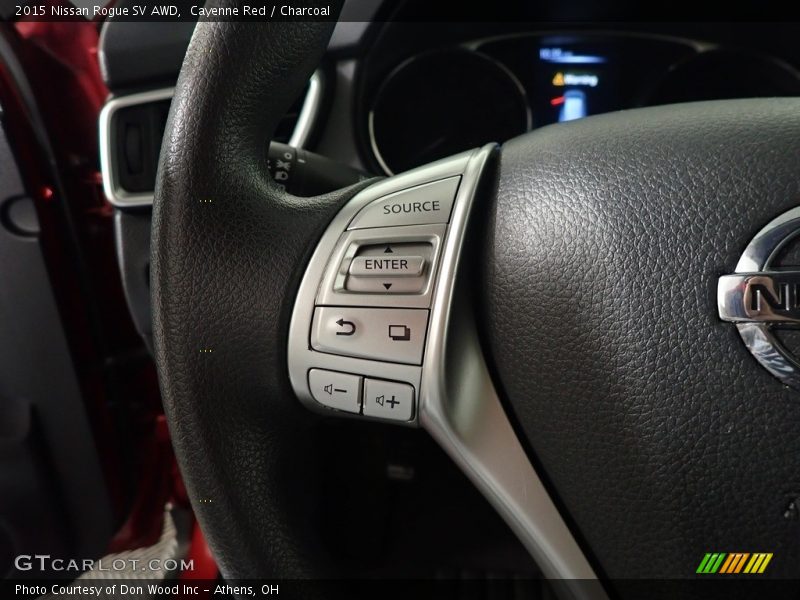 Cayenne Red / Charcoal 2015 Nissan Rogue SV AWD